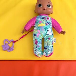 Vibrant Baby Doll with Pink and Green Outfit